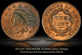 1831 1C N-6 Large Letters MS65RB