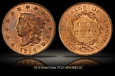 1819 1C Small Date MS65RB