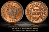 1846 1C N-5 Small Date MS65RB