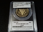 2014-W 50C Gold 50th Anniversary Chicago - August 2014 FS PR70DCAM