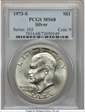 1973-S $1 Silver MS68