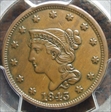 1843 1C Petite Head, Small Letters AU53BN