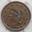1842 1C Large Date AU50BN