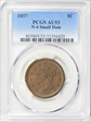 1857 1C N-4  Small Date AU53BN