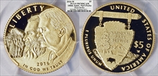2016-W $5 100th Anniv. Nat'l Parks First Strike PR70DCAM