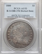 1800 $1 BB-194, Dotted Date AU53