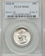 1932-D 25C MS65