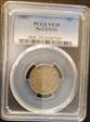 1883 5C No CENTS VF35