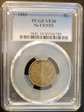 1883 5C No CENTS VF30