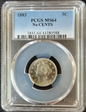 1883 5C No CENTS MS64