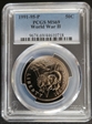 1991-95-P 50C World War II MS69