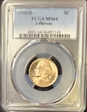 1938-D 5C Jefferson MS64