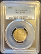 1883 5C No CENTS MS63