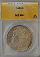 1885 $1 MS64