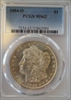 1884-O $1 MS62