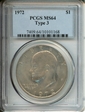 1972 $1 Type 3 MS64