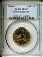 2000-D SAC$1 Millennium Set MS67