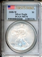 2008-W $1 Burnished Silver Eagle First Strike SP70