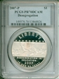2007-P $1 Desegregation PR70DCAM