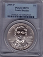 2009-P $1 Louis Braille MS70