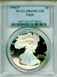 1994-P $1 Silver Eagle PR69DCAM