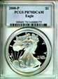 2000-P $1 Silver Eagle PR70DCAM