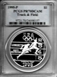 1995-P $1 Track & Field PR70DCAM