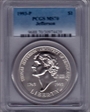 1993-P $1 Jefferson MS70