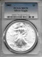 2002 $1 Silver Eagle MS70