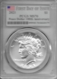 2021 $1 Peace Dollar 100th Anniversary First Day of Issue MS70