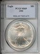 1995 $1 Silver Eagle MS69