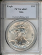 2000 $1 Silver Eagle MS69