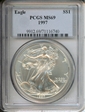 1997 $1 Silver Eagle MS69