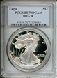 2001-W $1 Silver Eagle PR70DCAM