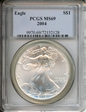2004 $1 Silver Eagle MS69