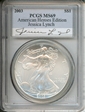 2003 $1 Silver Eagle Heros- J.Lynch MS69
