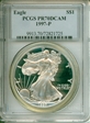 1997-P $1 Silver Eagle PR70DCAM