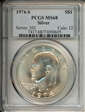 1974-S $1 Silver MS68