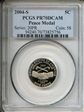 2004-S 5C Peace Medal PR70DCAM