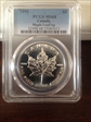 1993 $5 Maple Leaf/Ag MS68