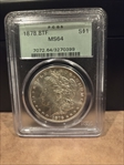 1878 8TF $1 MS64