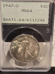 1947-D 50C MS64