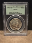 1963-D 50C MS64