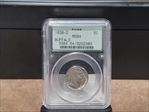 1938-D 5C Buffalo MS64