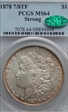 1878 7/8TF $1 Strong MS64