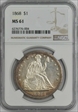 1868 Dollar NGC MS 61