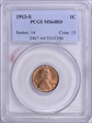 1913-S 1C MS64RD