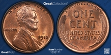 1913-S 1C MS64RD