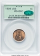 1909 VDB 1C MS66RD