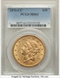 1876-CC $20 MS61